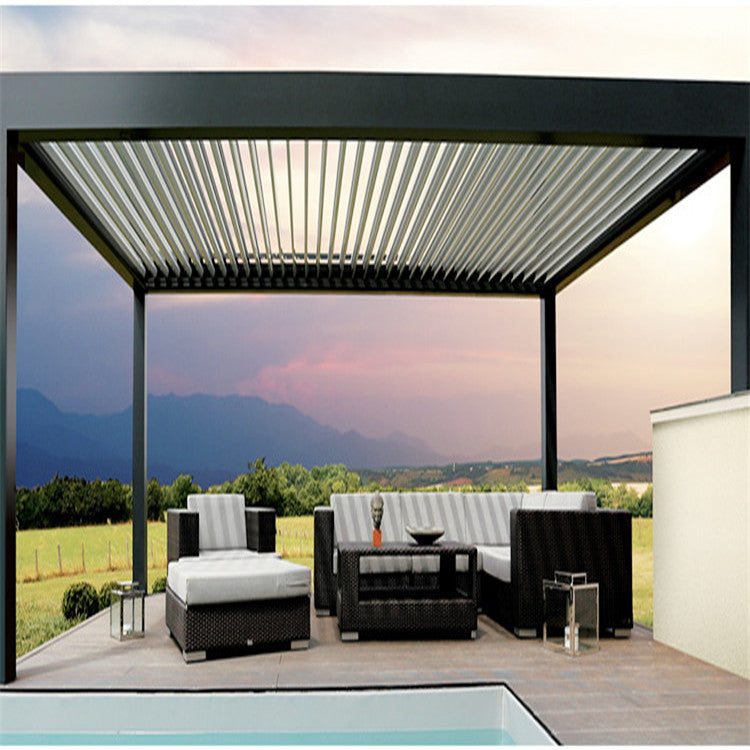 House Wall Mount Rain and Sun Shade Cover Roofing Auto Retractable PVC  Polycarbonate Roof Awning Canopy Aluminum Pergola Systems - China Arches  Arbours Pergolas Bridge, Arches Arbours Pergolas