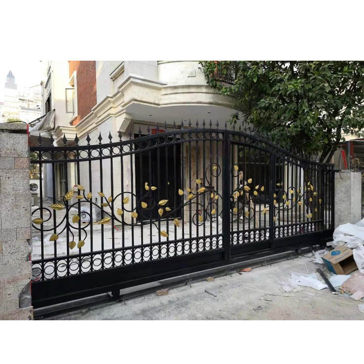 Sliding double door iron grill design wrought iron main gate on China –  China Windows and Doors Manufacturers Association