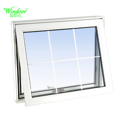 Factory or Office UPVC Awning Window for Vent Units on China WDMA