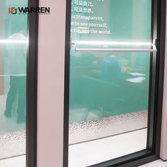 70x30 Aluminum patio glass casement window with thick glass protection water Heat insulation