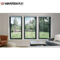 4x3 Picture Aluminium Insulated Glass Black Large Window For Sale
