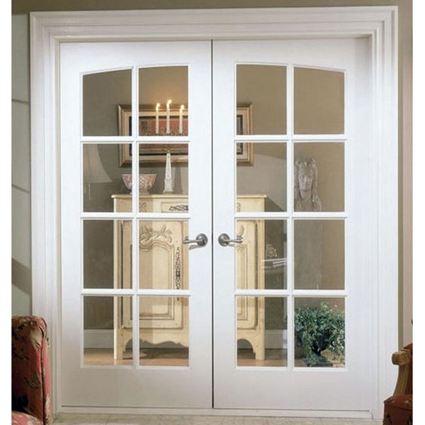 Glazed wooden 48 inch exterior french doors – CHINA WDMA