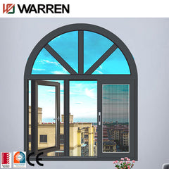 As2047 arc design hinged aluminum casement window