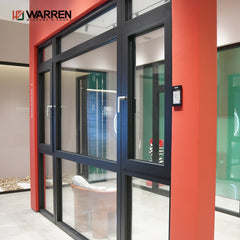 Window Manufacturer Fashion Narrow Frame Passive Window Heat Insulation Aluminum Frosted Glass Window for bathroom