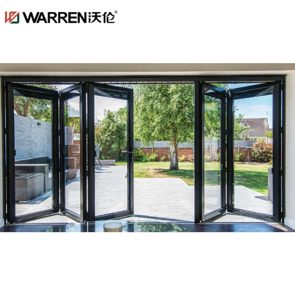 24x79 Bifold Aluminium Double Glazing White Prehung Pocket Door For La ...