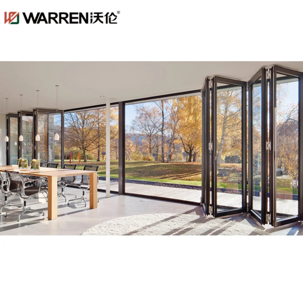 24x79 Bifold Aluminium Double Glazing White Prehung Pocket Door For La ...