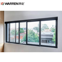 40x48 Sliding Aluminium Tinted Glass Gray Horizontal Window For Sunroom