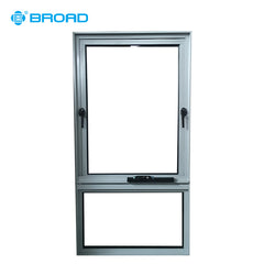 Hot sales aluminium frame side bottom top hung ventilation glass window on China WDMA