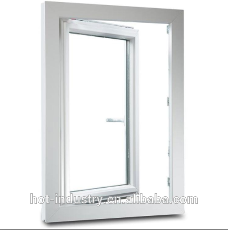 Plastic Frame Material and Horizontal Opening Pattern pvc windows on China WDMA