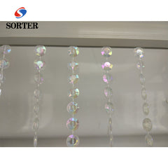 Sparkling Transparent Bead Curtain Beads Clear Doorway Door Hanging on China WDMA