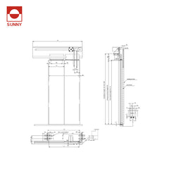 Two Panel Side Vvvf Synchronous Elevator Door / Elevator Door Panel(SN-DM-MCL(R)/VS) on China WDMA