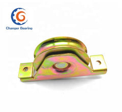 U or V groove white or golden Zinc plated curved sliding gate track and wheel sliding gate roller D48/58/68/78/98mm on China WDMA