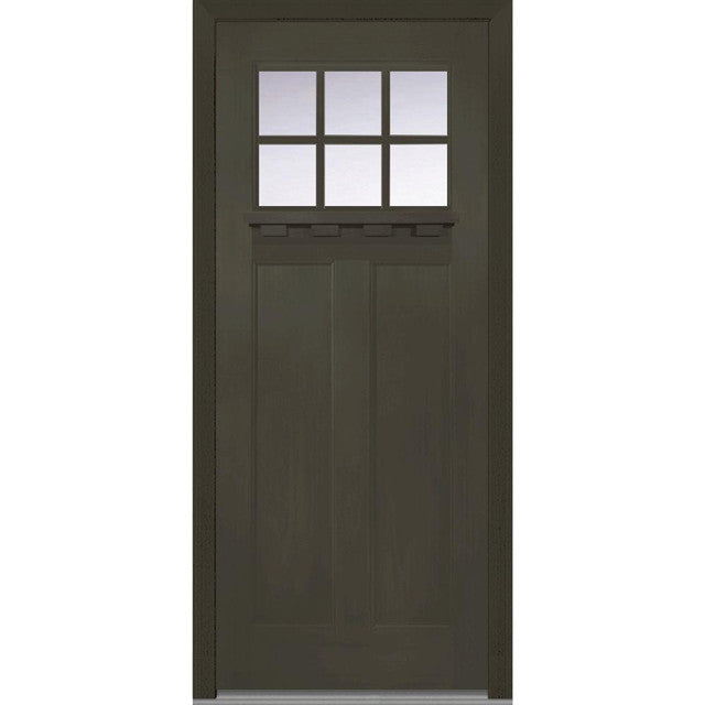 Craftsman Rubber Wood Door Design with Tempered Glass – CHINA WDMA