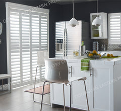 design indoor louver plantation door shutter on China WDMA