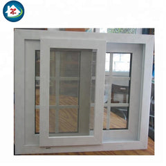 small 3 track upvc sliding windows on China WDMA