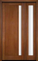 WDMA 38x80 Door (3ft2in by 6ft8in) Exterior Swing Mahogany 111 Windermere Shaker Single Entry Door Sidelight 8