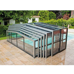 China WDMA Aluminium Retractable Swimming Pool Covers Retractable Swimming High Pool Enclosures