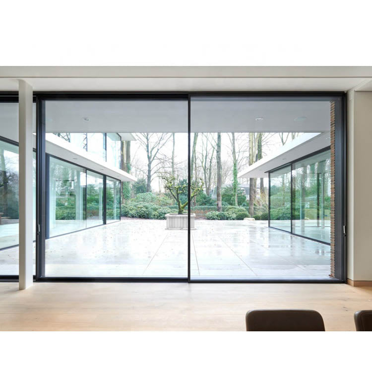 China WDMA Frameless Large Glass Sliding Patio Door Exterior – CHINA WDMA