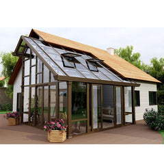 China WDMA Prefabricated Veranda Glass Sunrooms Conservatory For Sale