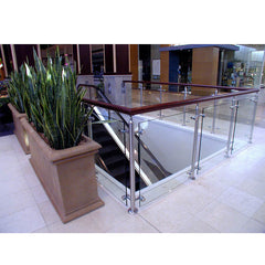 China WDMA Side Mounted Balcony 10mm Thick Frameless Tempered Glass Staircase Railing Design Price